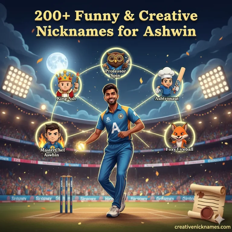 Nicknames for Ashwin