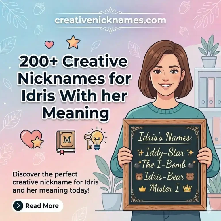 Nicknames for Idris