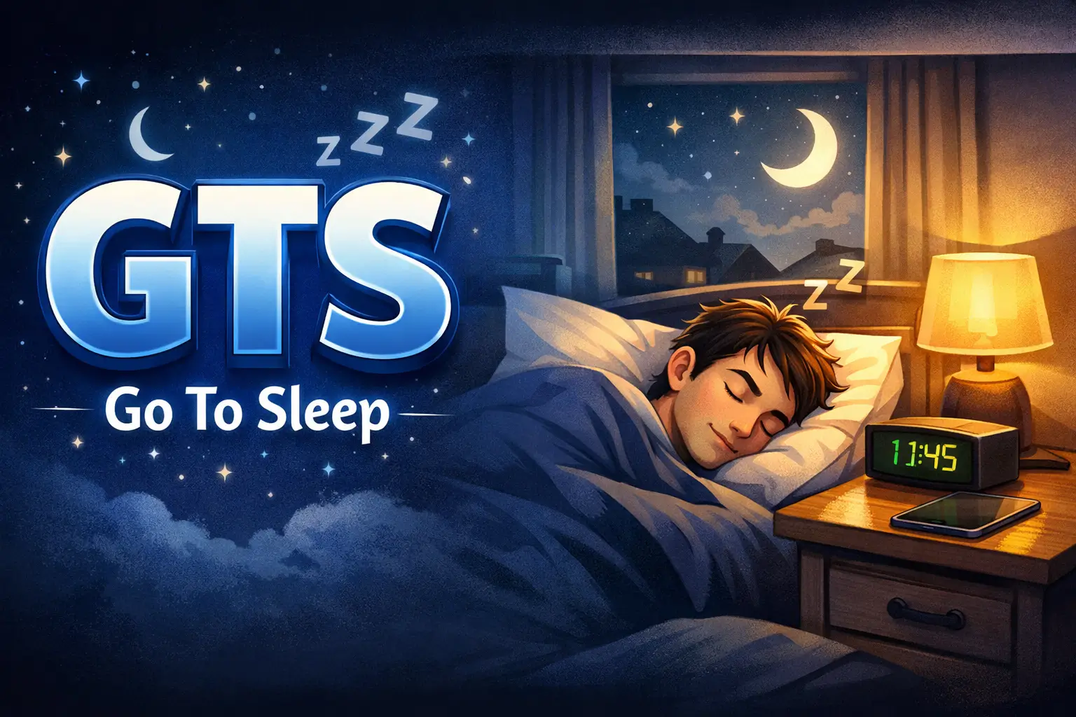 gts meaning in text go to sleep