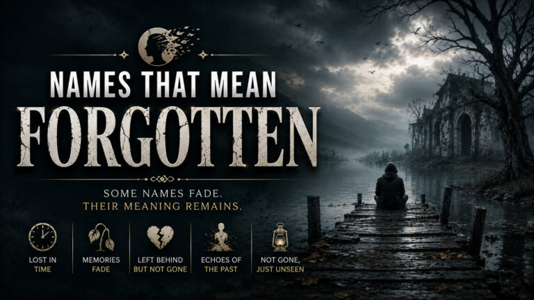 Names That Mean Forgotten