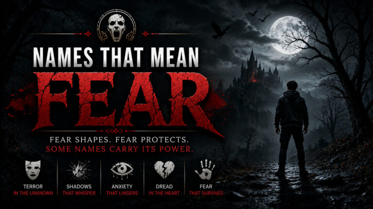 Names That Mean Fear