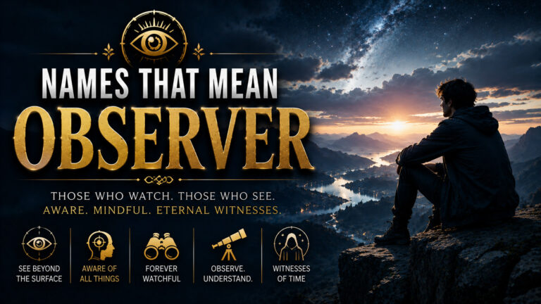 Names That Mean Observer