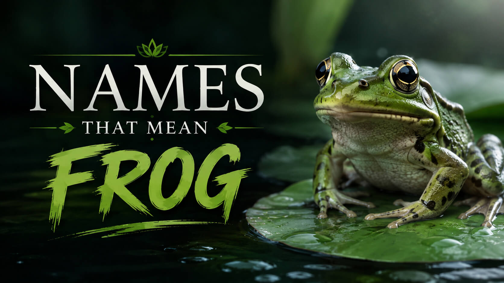 Names That Mean Frog