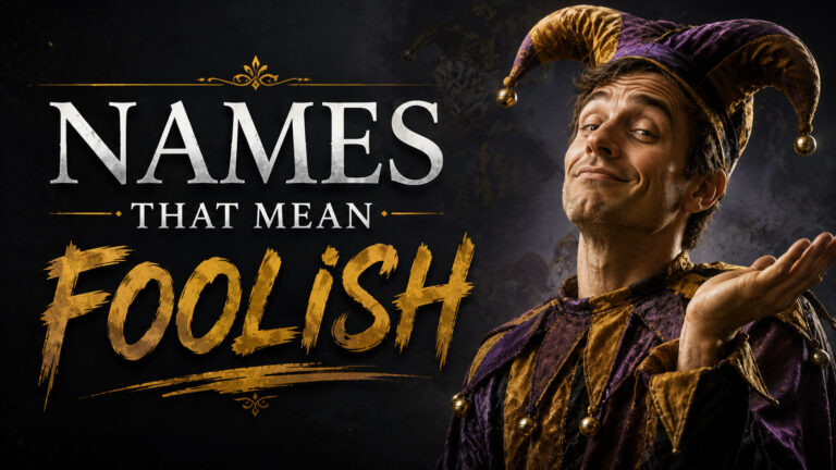 Names That Mean Foolish