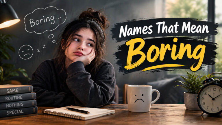 Names That Mean Boring