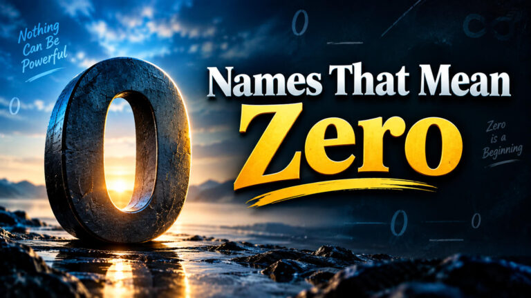 Names That Mean Zero