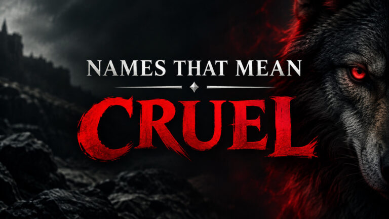 Names That Mean Cruel