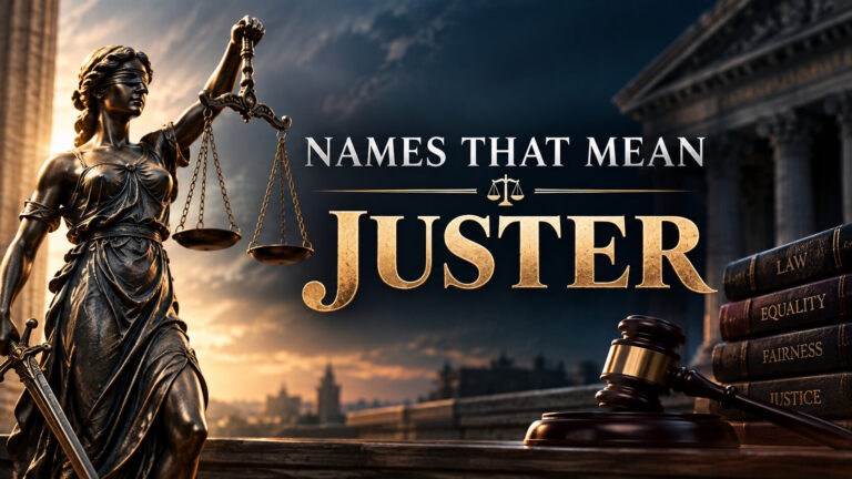 Names That Mean Juster