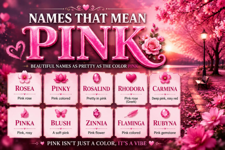 Names That Mean Pink