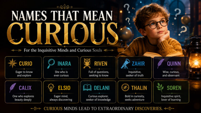 Names That Mean Curious
