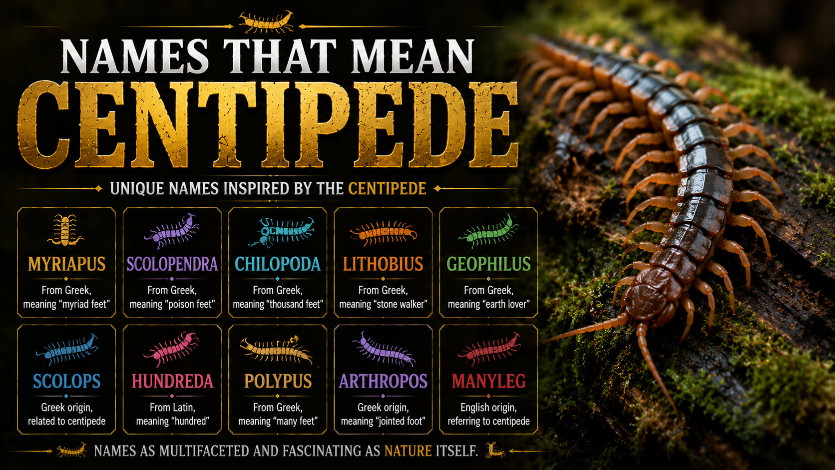 Names That Mean Centipede