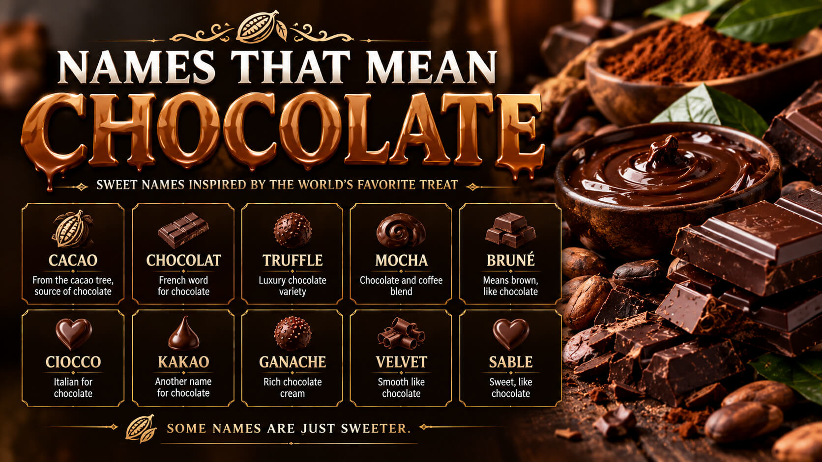 Names That Mean Chocolate