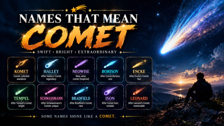 Names That Mean comet