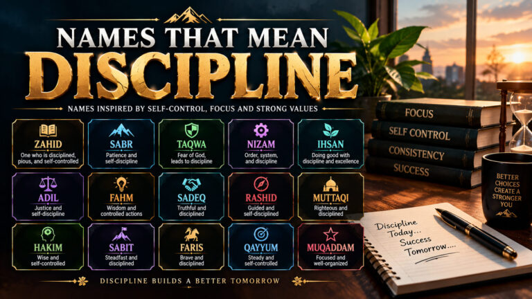 Names That Mean Discipline